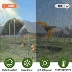 9.2 Ft. X 24.9 Ft. X 6.5 Ft. Metal Chicken Coop With Waterproof UV Protection Oxford Cloth Duck Sheep Poultry Fencing -Dewalt Tools Shop wrightmaster chicken coops zeyp183935 a0 1000