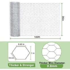 Reinforced Anti-Rust Galvanized 36 In. X 100 Ft. Mesh For Garden Fencing And Pet Enclosures, Precision Welding -Dewalt Tools Shop wrightmaster farm fencing gates ykj3x100 66 1000