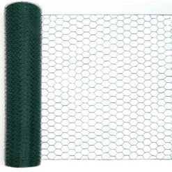 Reinforced PVC Coated 24 In. X 100 Ft. Mesh For Garden Fencing And Pet Enclosures