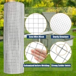 Reinforced Hot-Dip Galvanized 24 In. X 100 Ft. Mesh For Garden Fencing And Pet Enclosures, Precision Welding -Dewalt Tools Shop wrightmaster farm fencing gates ykjotdip 2x100 a0 1000