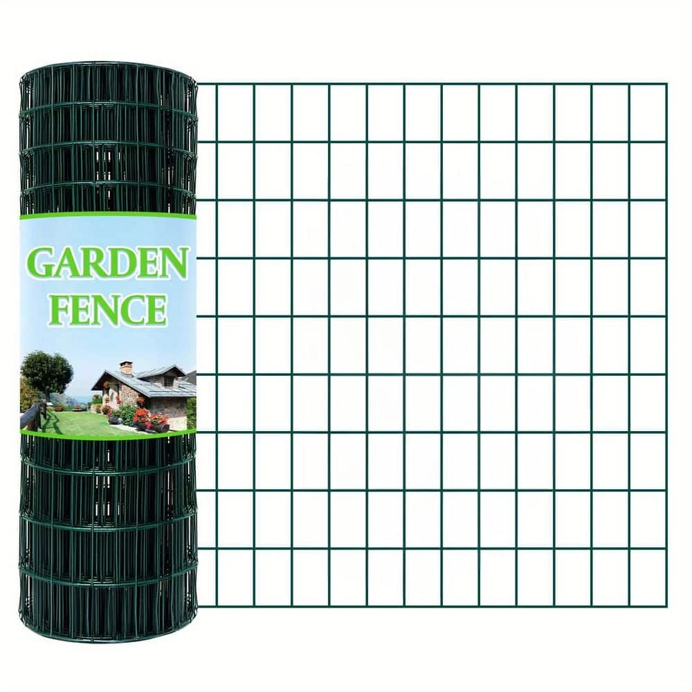 24 In. X 50 Ft. 14-Gauge Reinforced PVC Coated Wire Mesh For Garden Fencing And Pet Enclosures, Precision Welding 3 24 In. X 50 Ft. 14-Gauge Reinforced PVC Coated Wire Mesh For Garden Fencing And Pet Enclosures, Precision Welding