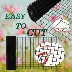 72 In. X 50 Ft. 12.5-Gauge Reinforced PVC Coated Wire Mesh For Garden Fencing And Pet Enclosures, Precision Welding 11 72 In. X 50 Ft. 12.5-Gauge Reinforced PVC Coated Wire Mesh For Garden Fencing And Pet Enclosures, Precision Welding -Dewalt Tools Shop wrightmaster farm fencing gates zey50 black a0 1000