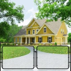 60 In. X 6 Ft. Reinforced PVC Coated Black Wire Mesh For Garden Fencing And Pet Enclosures, Precision Welding -Dewalt Tools Shop wrightmaster farm fencing gates zeyngatekit 5ft e1 1000