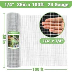 36 In. X 100 Ft. 23-Gauge Reinforced Hot-Dip Galvanized Wire Mesh For Garden Fencing & Pet Enclosures Precision Welding -Dewalt Tools Shop wrightmaster farm fencing gates zeyotdip 3x100 66 1000