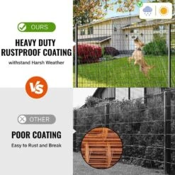 48 In. X 50 Ft. 16-Gauge Black Reinforced PVC Coated Wire Mesh For Garden Fencing And Pet Enclosures, Precision Welding -Dewalt Tools Shop wrightmaster farm fencing gates zszsw48888 a0 1000