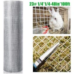 1/4 In. X 4 Ft. X 100 Ft. 23-Gauge Hot-Dip Galvanized Hardware Cloth For Raised Garden, Snake Fencing Rodent Animal -Dewalt Tools Shop wrightmaster hardware cloth fencing ykj651754 40 1000