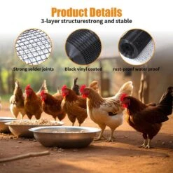 36 In. X 50 Ft. 19-Gauge Black Vinyl Welded Wire Fencing Fit Most Size Animal Cages -Dewalt Tools Shop wrightmaster welded wire fencing ykjs4kx7b 40 1000