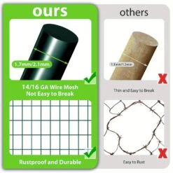 72 In. X 50 Ft. 16-Gauge Reinforced PVC Coated Wire Mesh For Garden Fencing And Pet Enclosures Precision Welding -Dewalt Tools Shop wrightmaster wire mesh zey72 green 40 1000