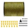 Electric Fence Wire 1640 Ft. 500m Polywire 1/8 In. Diameter 6 Stainless Steel Strands Fencing Rope With 25 Fence -Dewalt Tools Shop yellow black svopes garden fencing wldxjskjsk160wwtxy3 250206 64 1000
