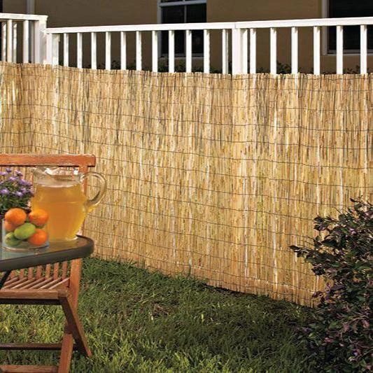 0.13-0.25in. Dia. 6 Ft. X 16.4 Ft. Reed Bamboo Screen Privacy Fence Backyard Divider Decorative Garden Fencing Natural 5 0.13-0.25in. Dia. 6 Ft. X 16.4 Ft. Reed Bamboo Screen Privacy Fence Backyard Divider Decorative Garden Fencing Natural - Image 3